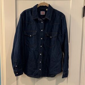 Levi's Indigo Denim Button-Up Shirt